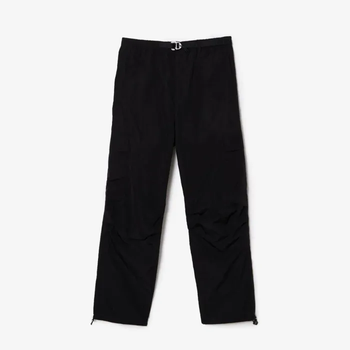 Sweatpants and Trousers Men Lacoste Mens Relaxed Fit WaterRepellent Pants Black 031
