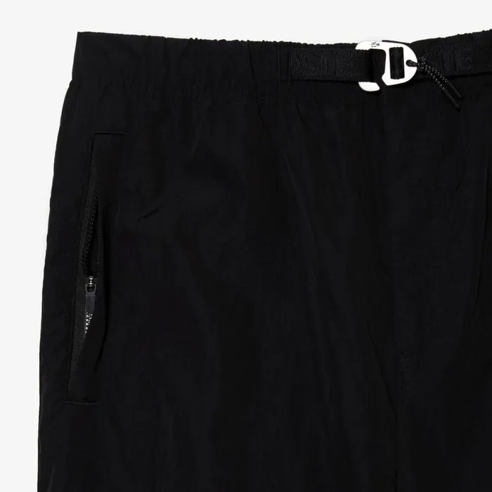 Sweatpants and Trousers Men Lacoste Mens Relaxed Fit WaterRepellent Pants Black 031