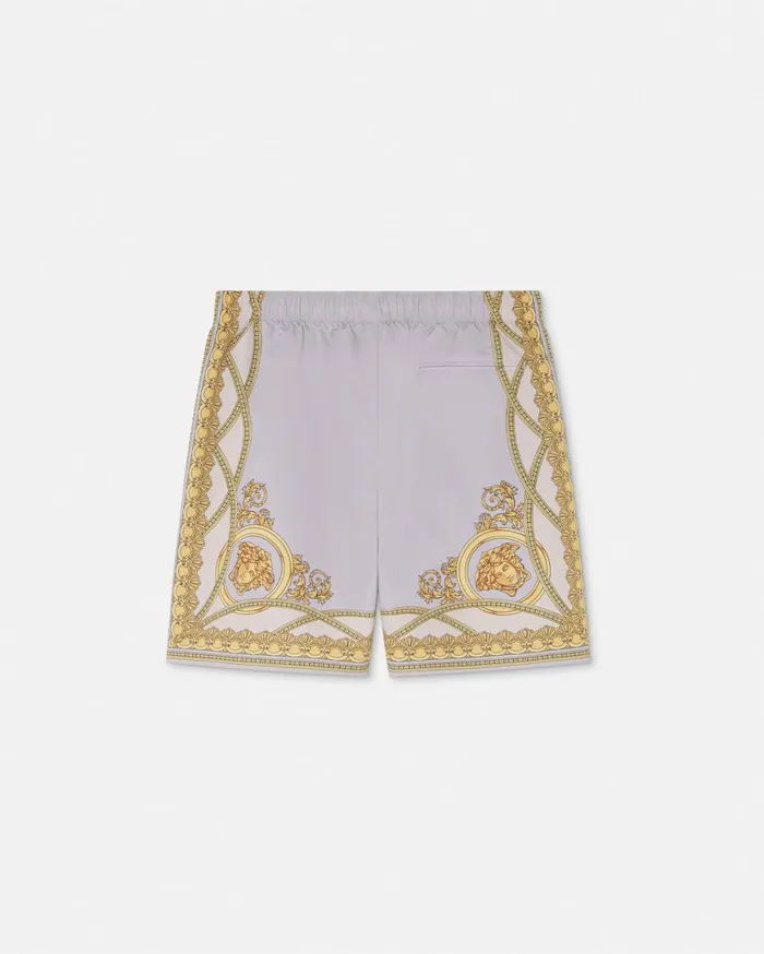 Swimwear Men Versace La Coupe Des Dieux Boardshorts Grayprint