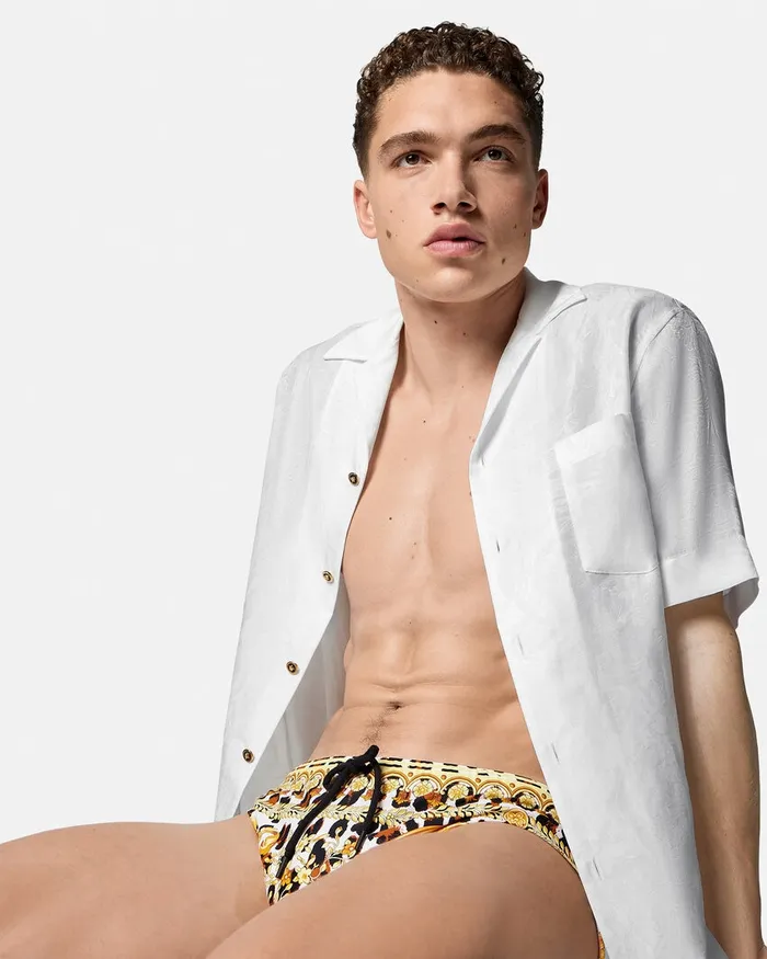Swimwear Men Versace Wild Barocco Swim Briefs Print