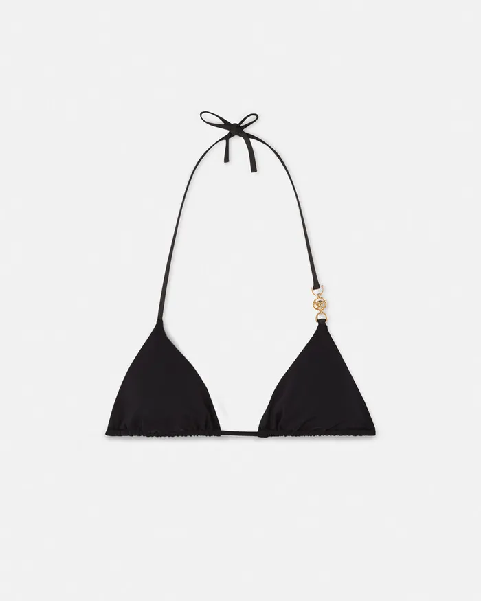 Swimwear Women Versace Medusa 03995 Bikini Top Black