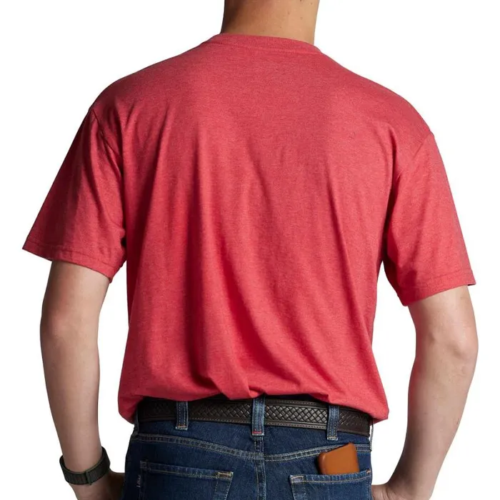 TShirts and Polos Men Justin Boots Justin Patriotic Tractor Tee Red Heather 040red041