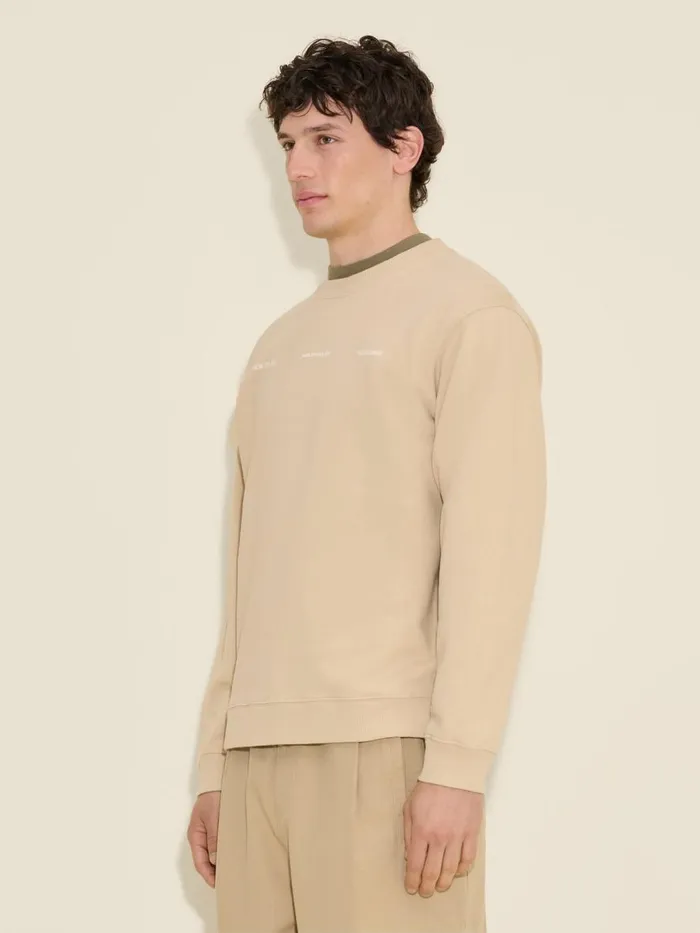 Tshirts and Sweats Men Holzweiler Duke National Crew Sand