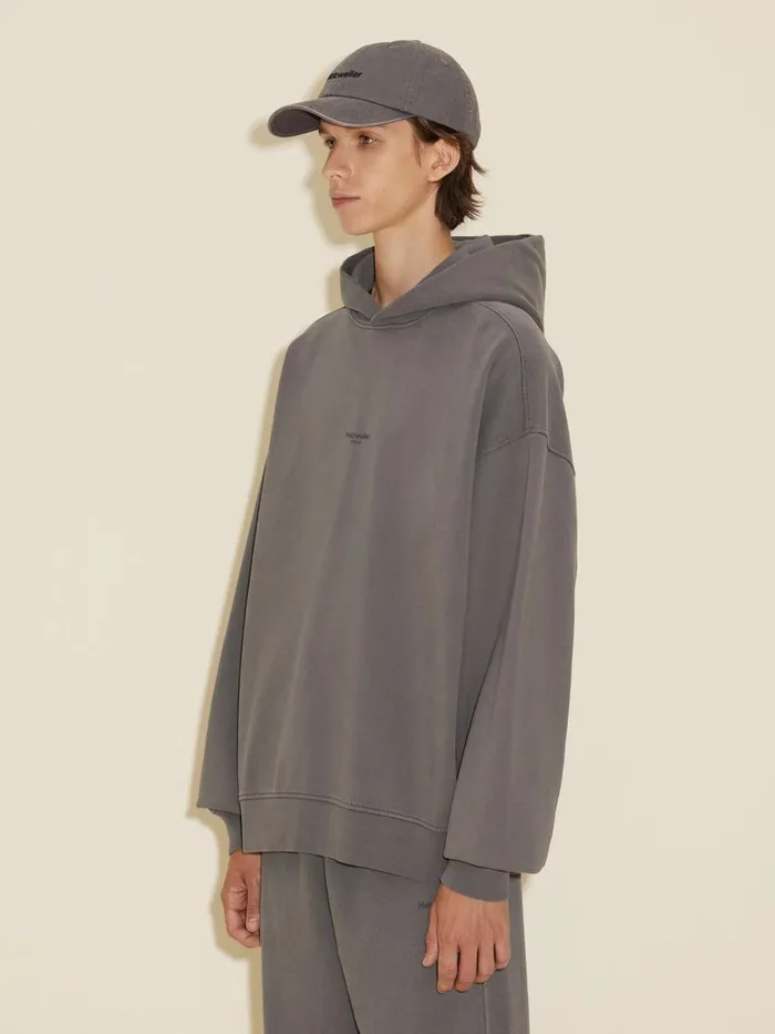 Tshirts and Sweats Men Holzweiler M Paradise Oslo Hoodie Grey