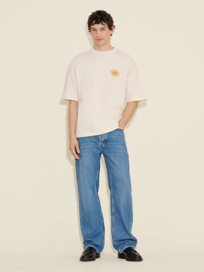 Tshirts and Sweats Men Holzweiler Ranger Logos Tee Ecru