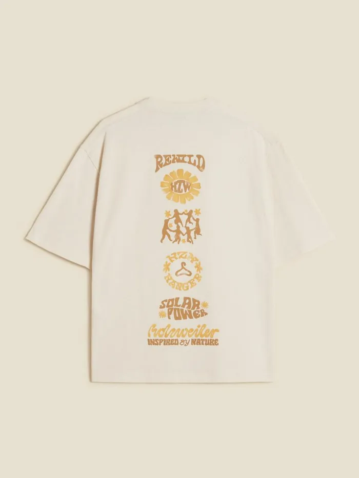 Tshirts and Sweats Men Holzweiler Ranger Logos Tee Ecru
