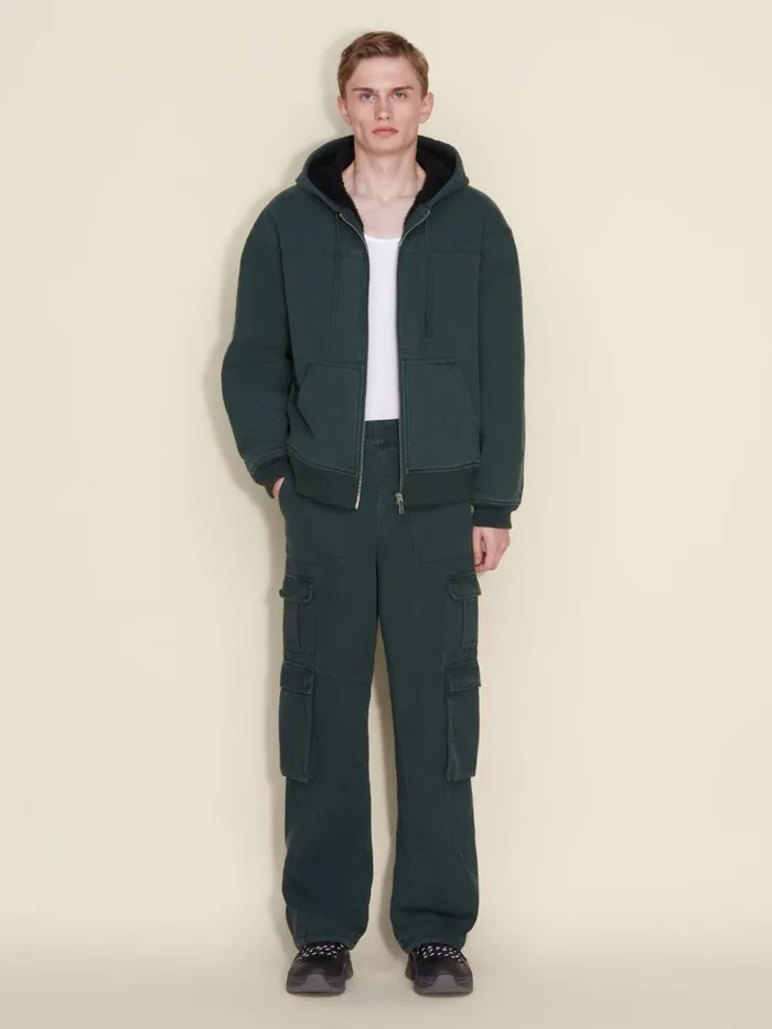 Tshirts and Sweats Men Holzweiler Tempest Hood Jacket Green