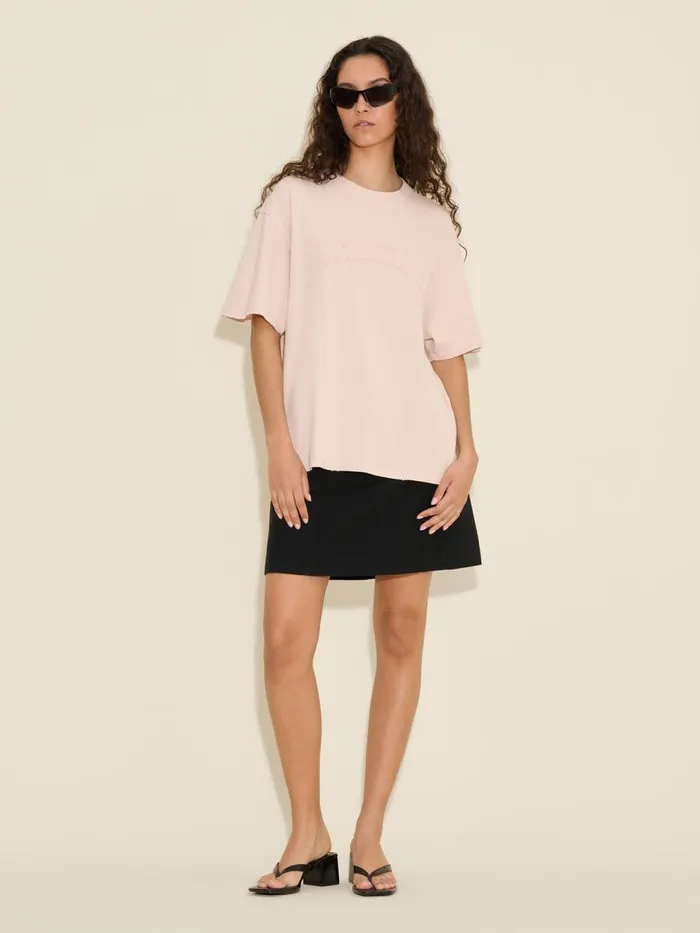 Tshirts and Sweats Women Holzweiler Affection Worn Tee Lt Pink