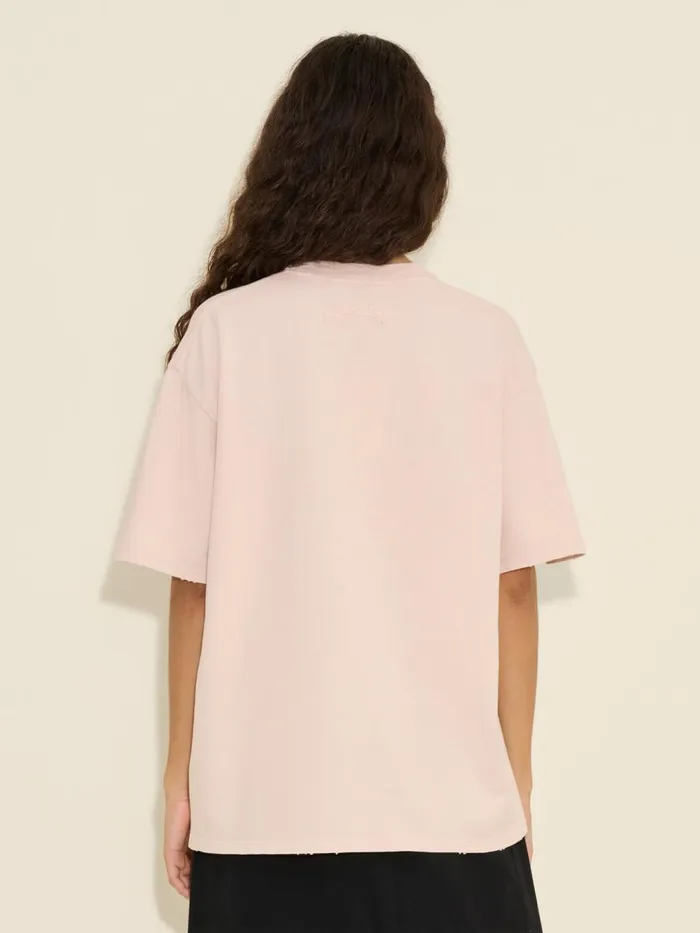 Tshirts and Sweats Women Holzweiler Affection Worn Tee Lt Pink