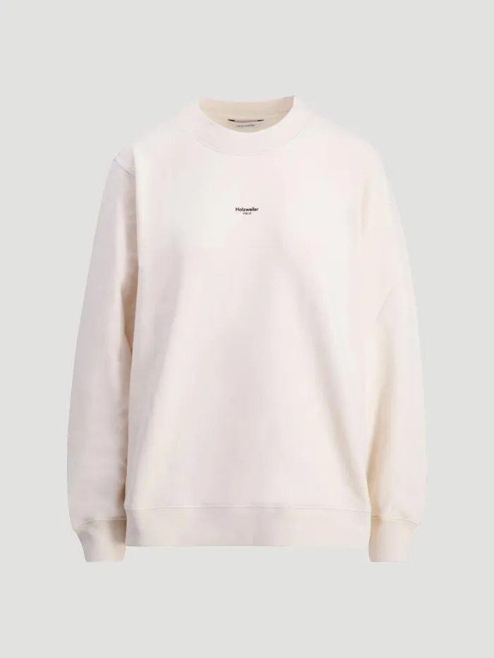 Tshirts and Sweats Women Holzweiler W Oslo Crew Ecru