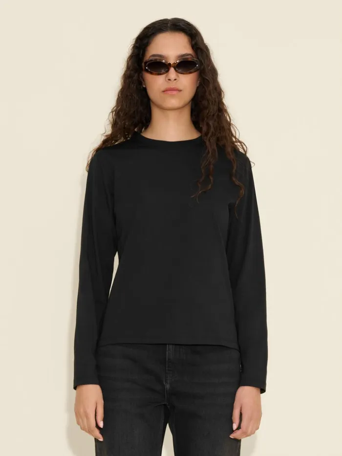 Tshirts and Sweats Women Holzweiler W Regular Long Sleeve Black
