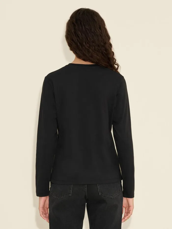 Tshirts and Sweats Women Holzweiler W Regular Long Sleeve Black