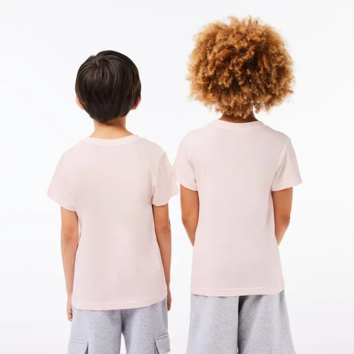 TShirts and Tops Kids Lacoste Kids039 Plain Cotton Jersey TShirt Light Pink T03