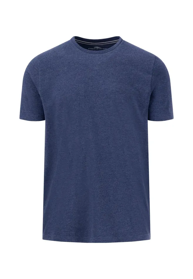 Tshirts Men FYNCHHATTON Tshirt CasualFit With A Round Neckline Summer Breezestrong Bluenavynew Offwhite