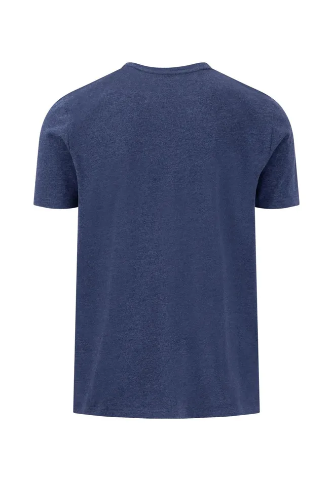 Tshirts Men FYNCHHATTON Tshirt CasualFit With A Round Neckline Summer Breezestrong Bluenavynew Offwhite