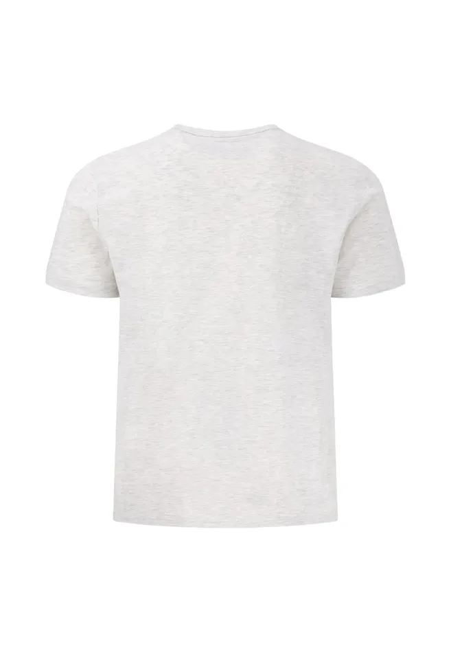 Tshirts Men FYNCHHATTON Tshirt CasualFit With A Round Neckline Summer Breezestrong Bluenavynew Offwhite