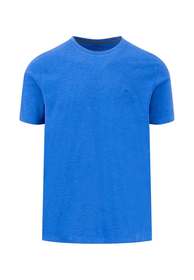 Tshirts Men FYNCHHATTON Tshirt CasualFit With A Round Neckline Summer Breezestrong Bluenavynew Offwhite