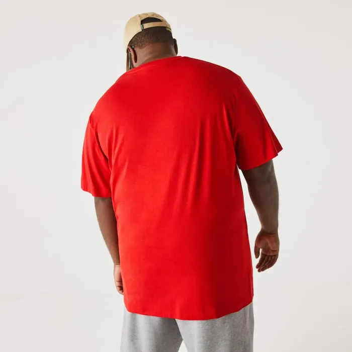 TShirts Men Lacoste Men039s Big Fit VNeck Pima TShirt Red 240