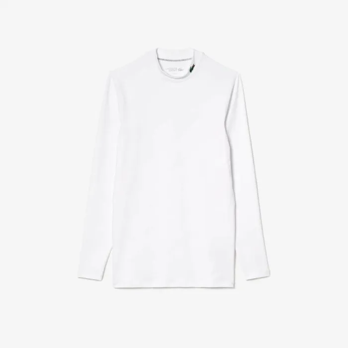TShirts Men Lacoste Men039s Recycled Fiber Long Sleeve Sports TShirt White 001 TShirts Men Lacoste Men039s Recycled Fiber Long Sleeve Sports TShirt White 001