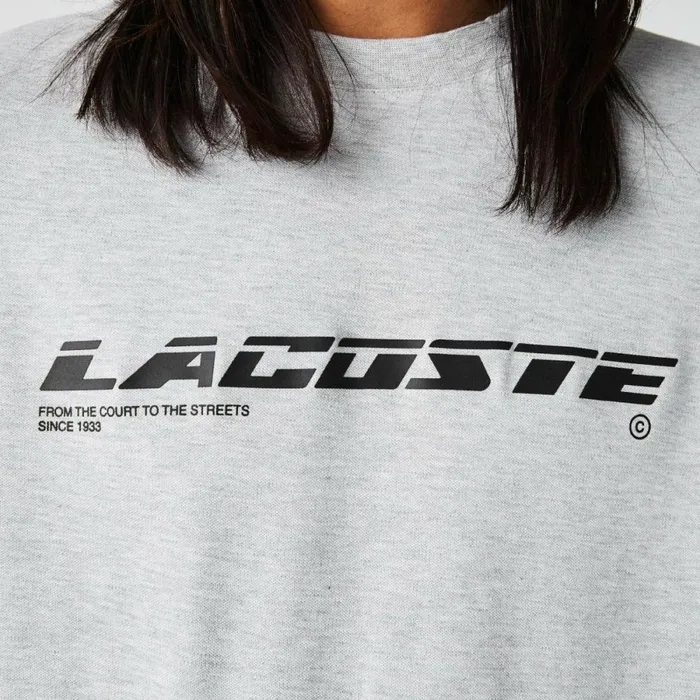 TShirts Men Lacoste Men039s Regular Fit Branded Piqu TShirt Grey Chine Cca