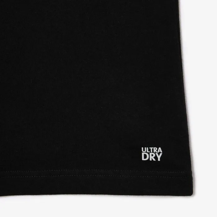 TShirts Men Lacoste Men039s UltraDry Printed Sport TShirt Black 031