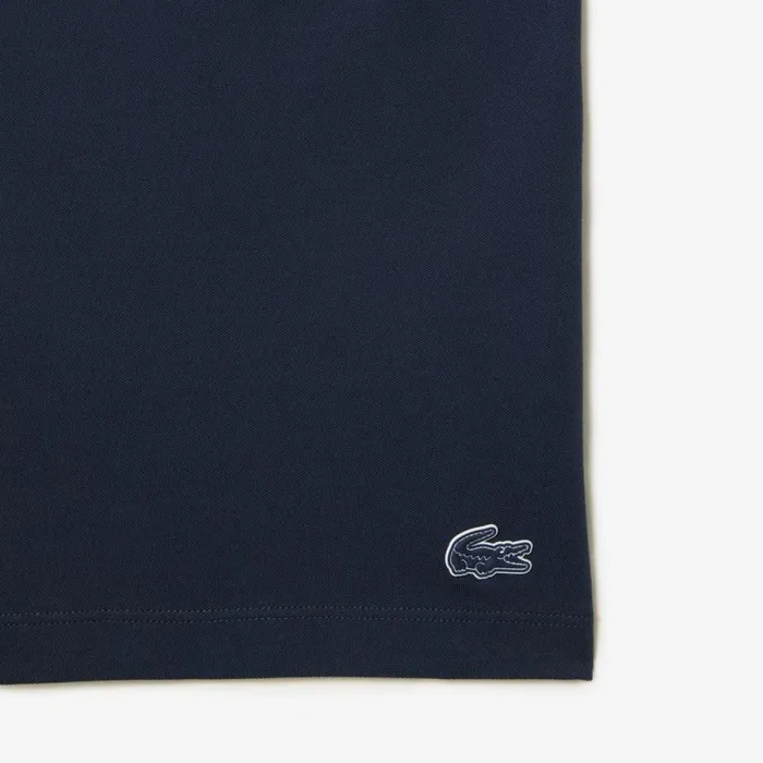 TShirts Men Lacoste Mens Loose Fit Organic Cotton Piqu TShirt Blue Kxe