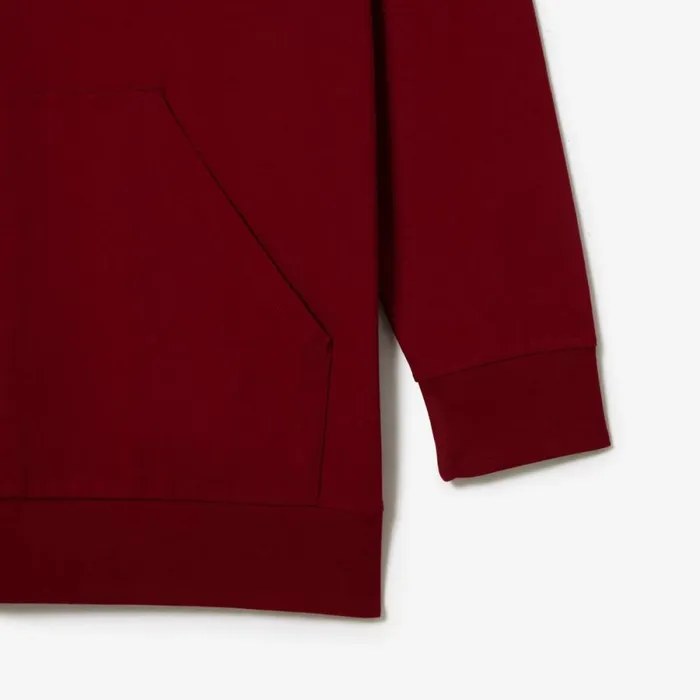 TShirts Men Lacoste Mens Tall Fit Hooded TShirt Bordeaux 476