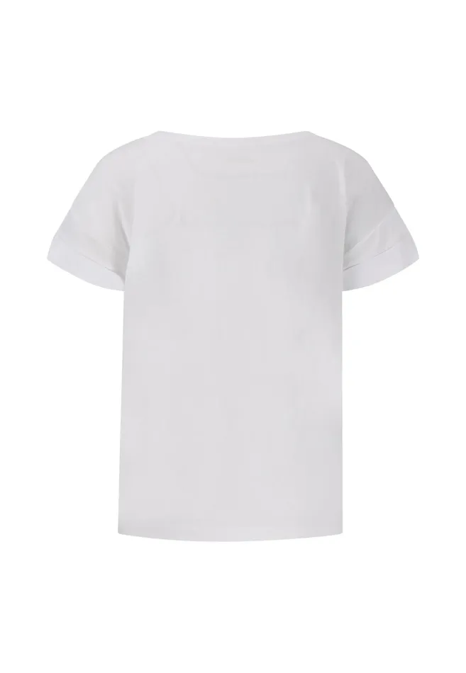 Tshirts Women FYNCHHATTON Tshirt With EnjoyPrint White