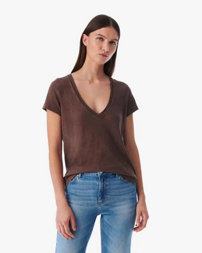 Tshirts Women IRO RODEO LOWCUT TSHIRT
