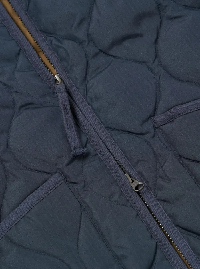 Taion Crew Neck Down Jacket In Dark Navy Ripstop Men Universal Works Coats and Outerwear