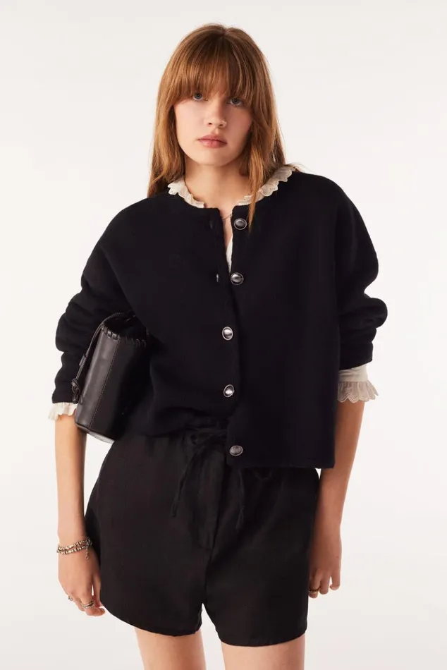 TanksCropped Cardigan Clothing Baandsh Sweaters and Cardigans