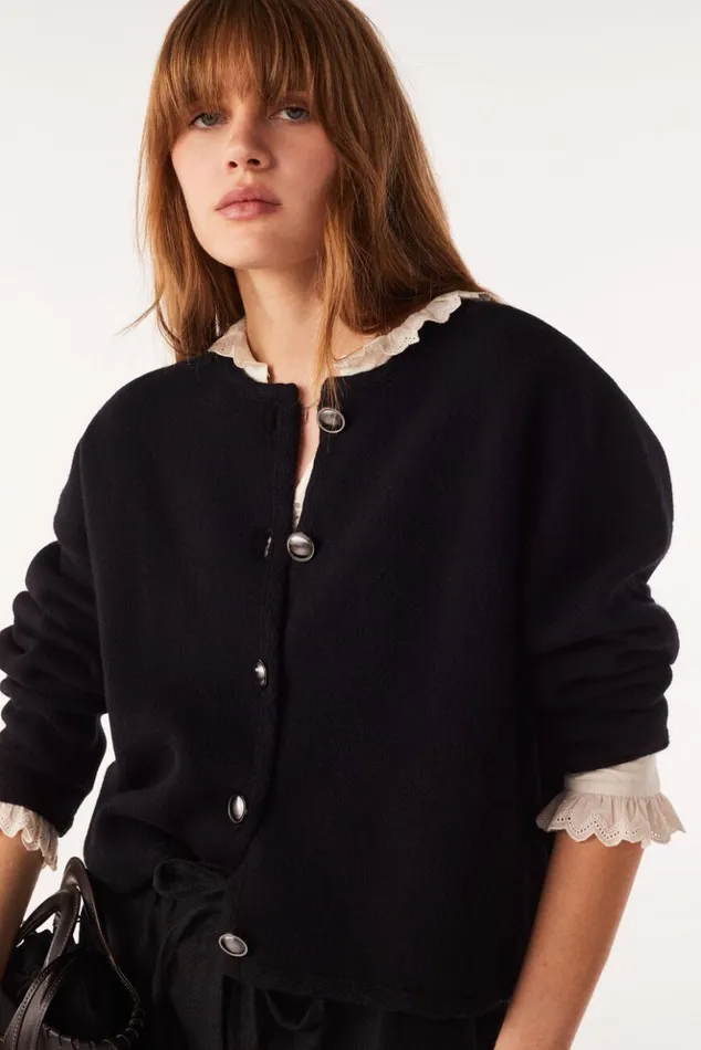 TanksCropped Cardigan Clothing Baandsh Sweaters and Cardigans