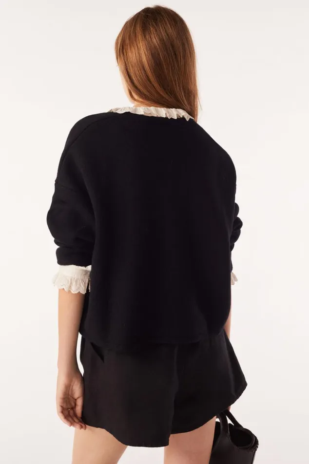 TanksCropped Cardigan Clothing Baandsh Sweaters and Cardigans