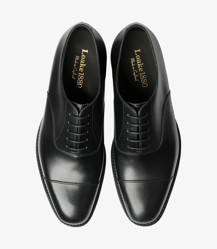 Toe Caps Men Aldwych Black Loake Toe Caps Men Aldwych Black Loake