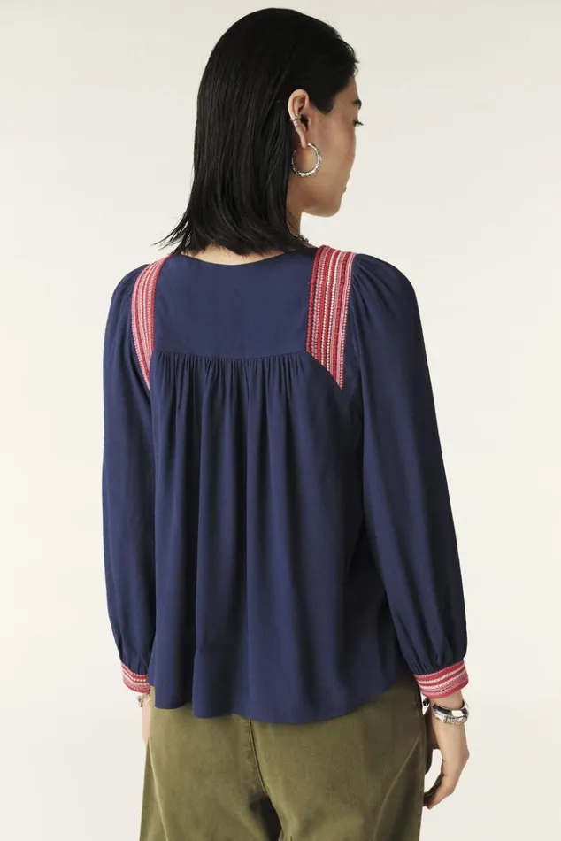 TomerSquare Neckline Blouse Clothing Baandsh Tops and Shirts