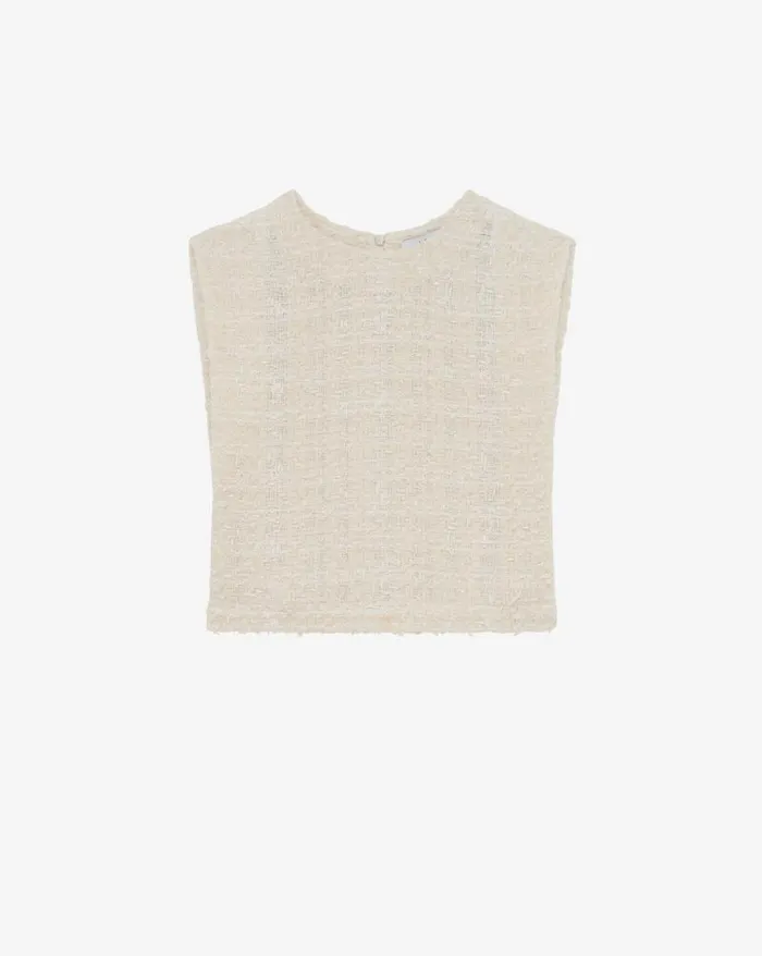 Tops and Shirts Women IRO OPHELYS FRINGED TWEED TOP