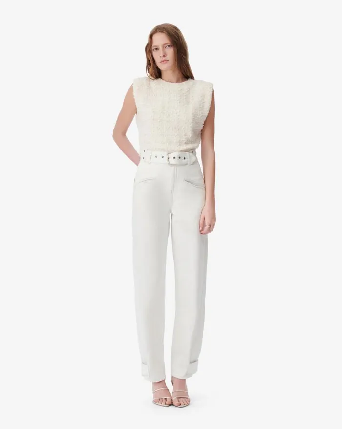 Tops and Shirts Women IRO OPHELYS FRINGED TWEED TOP