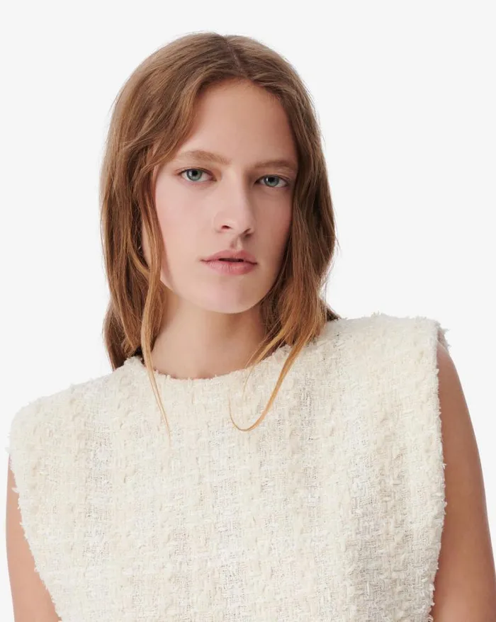 Tops and Shirts Women IRO OPHELYS FRINGED TWEED TOP