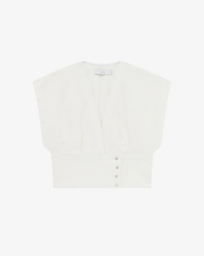 Tops and Shirts Women IRO ZAHAIR VNECK DENIM TOP