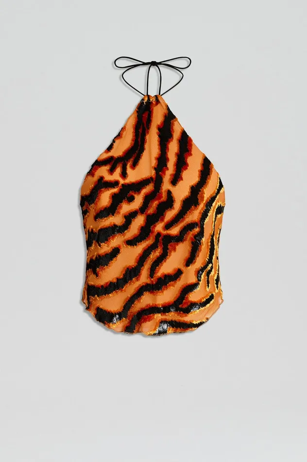 Tops Women FRENCH BURNT OUT TOP BURNTORANGE Scanlan Theodore Tops Women FRENCH BURNT OUT TOP BURNTORANGE Scanlan Theodore