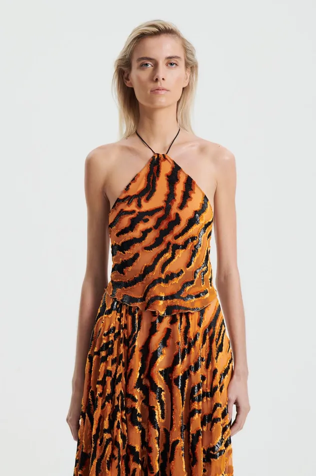 Tops Women FRENCH BURNT OUT TOP BURNTORANGE Scanlan Theodore Tops Women FRENCH BURNT OUT TOP BURNTORANGE Scanlan Theodore