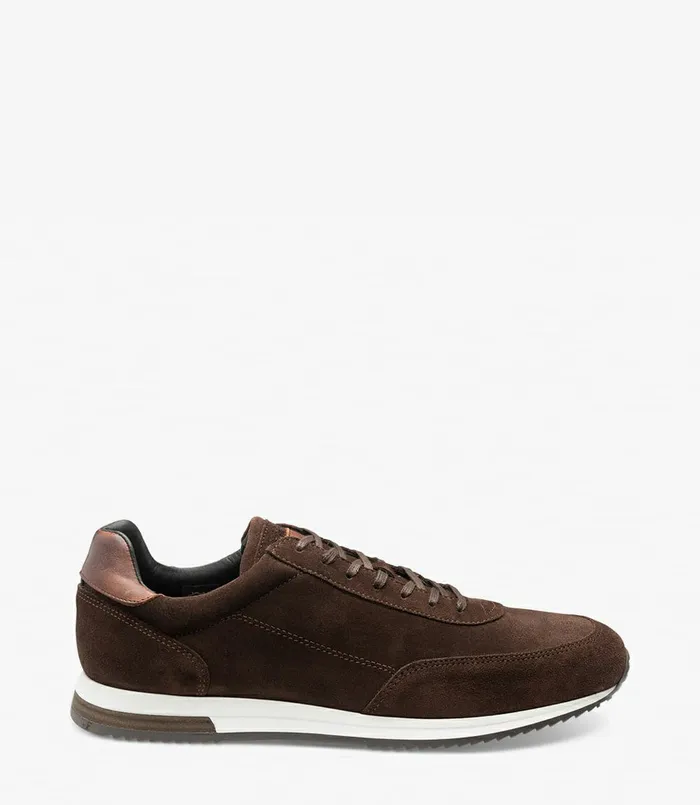 Trainers and Sneakers Men Loake Bannister Dark Brown Suede