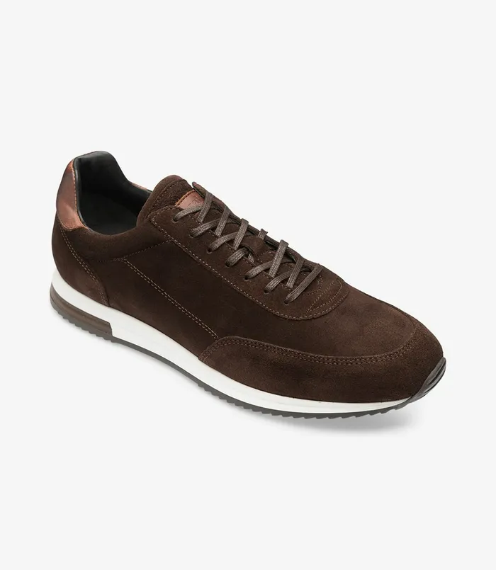Trainers and Sneakers Men Loake Bannister Dark Brown Suede