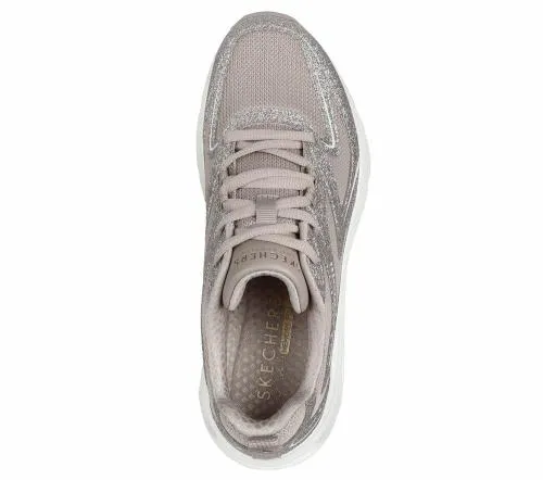 TresAir Uno 8211 GlitAiry Taupe Women SKECHERS Lace Up