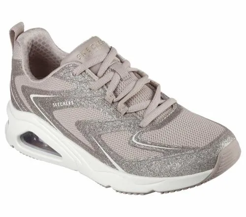 TresAir Uno 8211 GlitAiry Taupe Women SKECHERS Lace Up