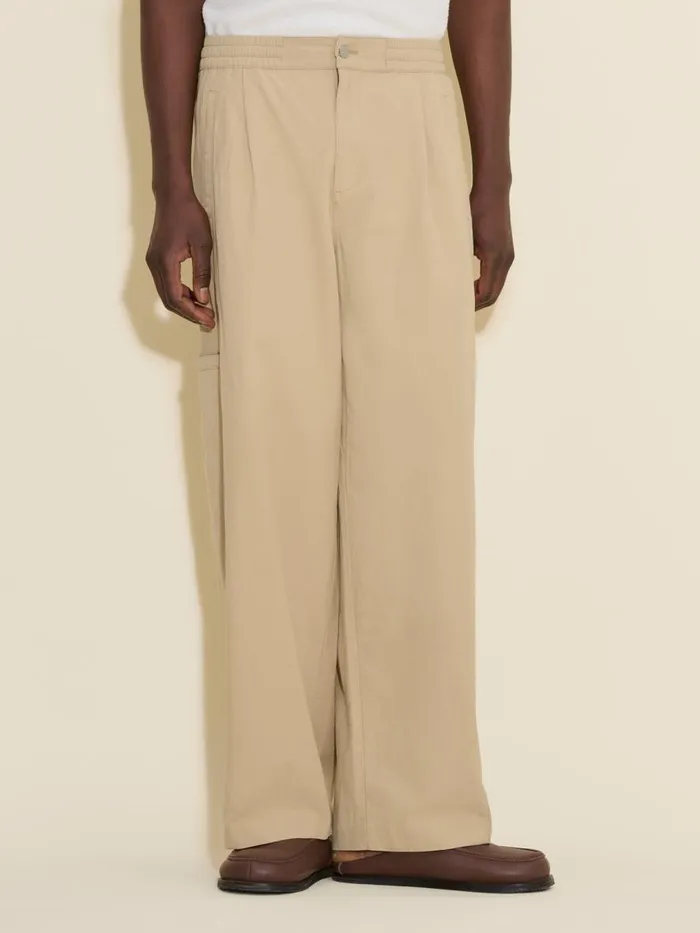 Trousers and Shorts Men Holzweiler Tevy Ripstop Trousers Beige