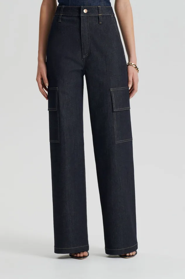 Trousers DENIM CARGO JEAN INDIGO 1275 Scanlan Theodore Women Trousers DENIM CARGO JEAN INDIGO 1275 Scanlan Theodore Women