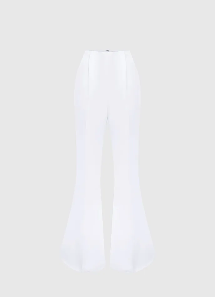 Two Piece Sets Maya Flared Pants 8211 Snow 8211 LEO LIN Women