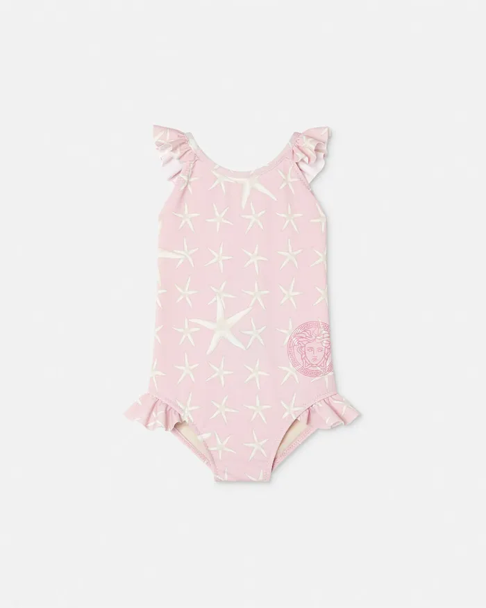 Underwear and Beachwear Kids Versace Stella Marina Baby Swimsuit White