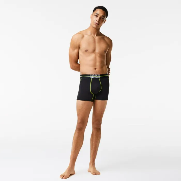 Underwear and Socks Men Lacoste Men039s Seamless Jersey Trunk Black Yellow 9y2 Underwear and Socks Men Lacoste Men039s Seamless Jersey Trunk Black Yellow 9y2
